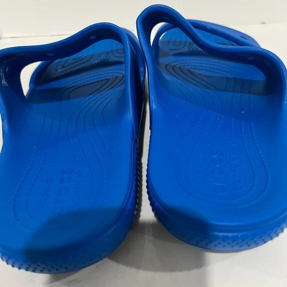 CROCS Vibrant Blue Slide Sandals